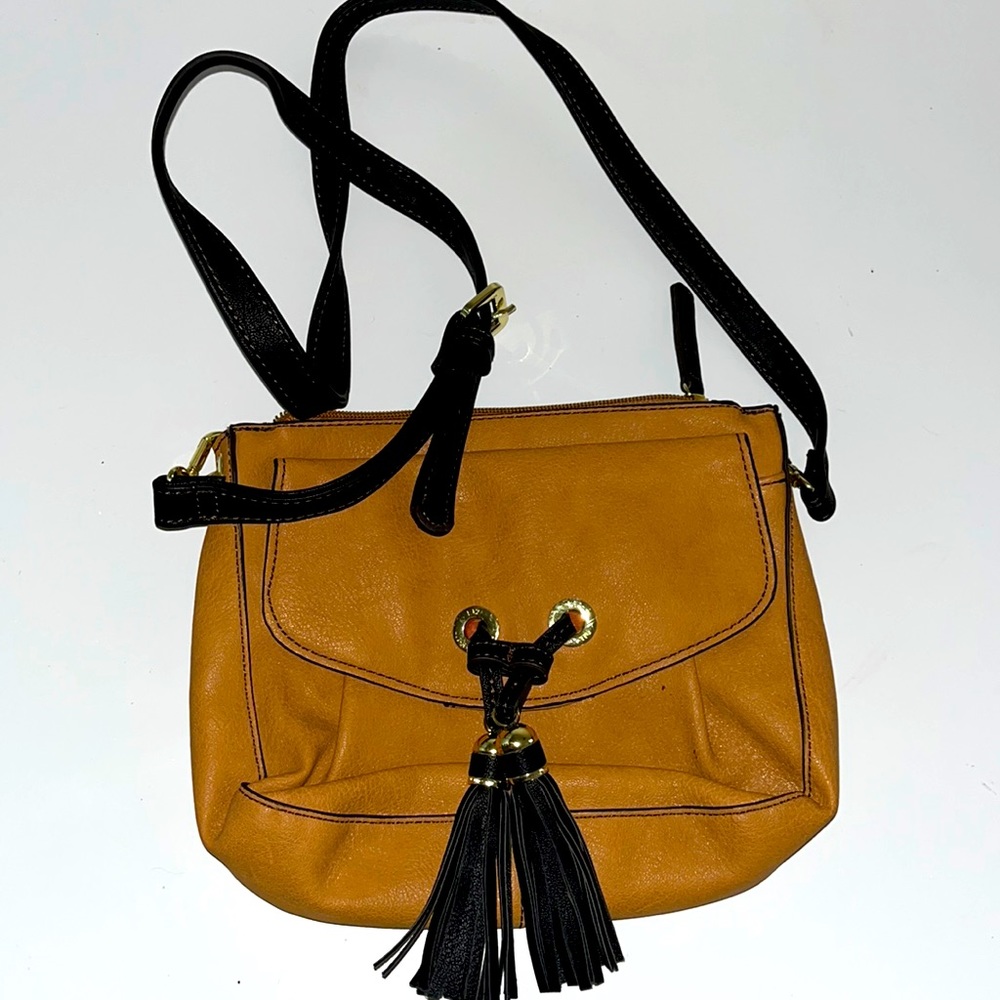 Liz Claiborne crossbody bag with tassels
